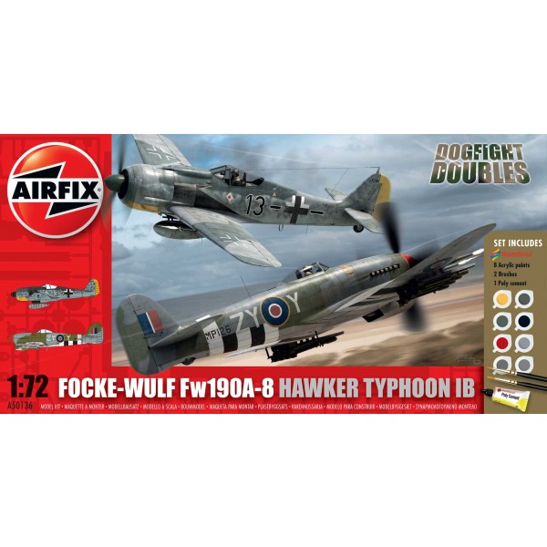 Focke Wulf Fw190A-8 and Hawker Typhoon Ib Dogfight Doubles Gift Set 1:72