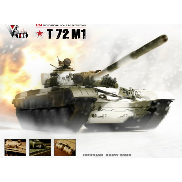 Радиоуправляемый танк T72 M1, 1:24, зимний