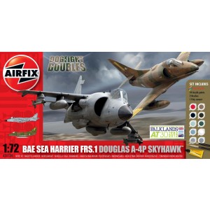BAE Sea Harrier FRS.1 and Douglas A-4P Skyhawk Dogfight Doubles Gift Set 1:72