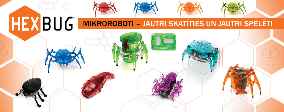 Mikroroboti Hexbug - jautri skatīties un jautri spēlēt!