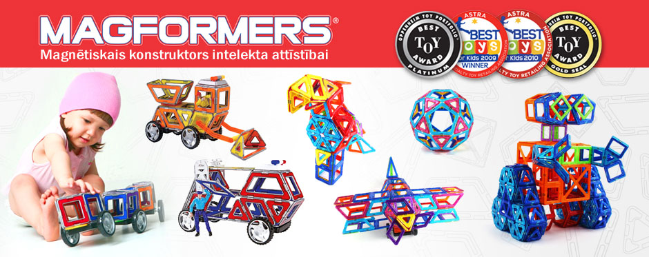 Magformers - magnētiskais konstruktors intelekta attīstībai